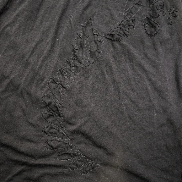 Billabong Retro Y2K Black wrap dress patchwork design Size Large Goth Alt - Picture 3 of 7